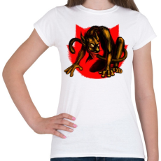 PRINTFASHION Macskaszörny - Női póló - Fehér