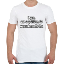 PRINTFASHION Macskaszőrös - Férfi póló - Fehér férfi póló