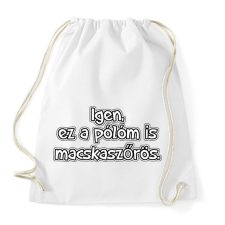 PRINTFASHION Macskaszőrös - Sportzsák, Tornazsák - Fehér tornazsák