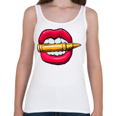 PRINTFASHION Mad lips - Női atléta - Fehér