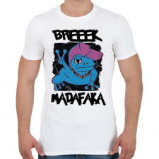 PRINTFASHION Madafaka - béka breeek - Férfi póló - Fehér férfi póló