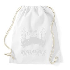PRINTFASHION Madafaka - macska sötét alaphoz - Sportzsák, Tornazsák - Fehér tornazsák