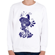 PRINTFASHION Madár2 - Gyerek pulóver - Fehér gyerek pulóver, kardigán