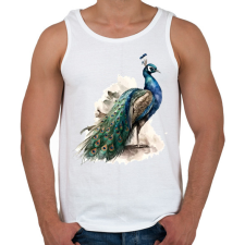 PRINTFASHION madár - Férfi atléta - Fehér atléta, trikó