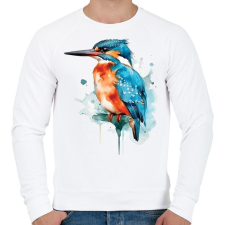PRINTFASHION madár - Férfi pulóver - Fehér férfi pulóver, kardigán