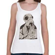 PRINTFASHION Madár koponya - Női atléta - Fehér női trikó