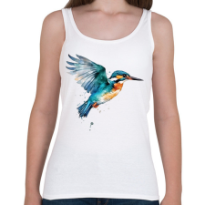 PRINTFASHION madár - Női atléta - Fehér női trikó