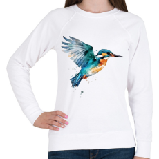 PRINTFASHION madár - Női pulóver - Fehér