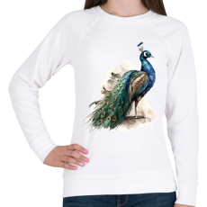 PRINTFASHION madár - Női pulóver - Fehér