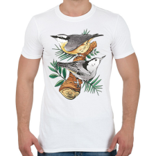 PRINTFASHION Madarak - Férfi póló - Fehér férfi póló