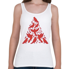 PRINTFASHION Madaras Karácsonyfa - Női atléta - Fehér