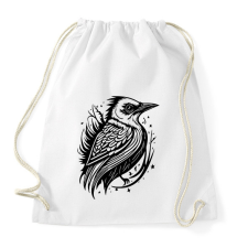 PRINTFASHION madárka - Sportzsák, Tornazsák - Fehér tornazsák