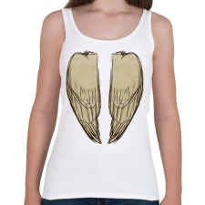 PRINTFASHION Madárszárny (zárt) - Női atléta - Fehér női trikó