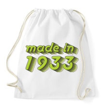 PRINTFASHION made-in-1933-green-grey - Sportzsák, Tornazsák - Fehér tornazsák