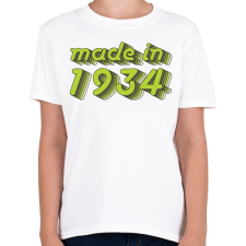 PRINTFASHION made-in-1934-green-grey - Gyerek póló - Fehér gyerek póló