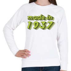 PRINTFASHION made-in-1937-green-grey - Női pulóver - Fehér