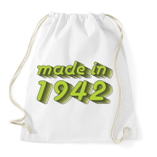 PRINTFASHION made-in-1942-green-grey - Sportzsák, Tornazsák - Fehér tornazsák