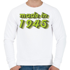 PRINTFASHION made-in-1945-green-grey - Férfi pulóver - Fehér