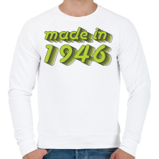 PRINTFASHION made-in-1946-green-grey - Férfi pulóver - Fehér férfi pulóver, kardigán