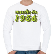 PRINTFASHION made-in-1956-green-grey - Férfi pulóver - Fehér