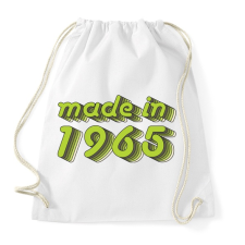 PRINTFASHION made-in-1965-green-grey - Sportzsák, Tornazsák - Fehér tornazsák