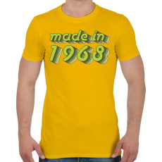 PRINTFASHION made-in-1968-green-grey - Férfi póló - Sárga