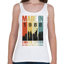 PRINTFASHION Made in 1988 - Női atléta - Fehér női trikó