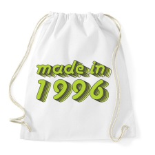 PRINTFASHION made-in-1996-green-grey - Sportzsák, Tornazsák - Fehér tornazsák