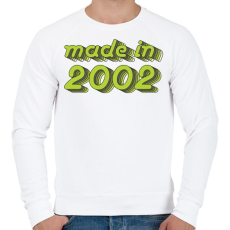 PRINTFASHION made-in-2002-green-grey - Férfi pulóver - Fehér