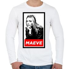 PRINTFASHION Maeve - Férfi hosszú ujjú póló - Fehér férfi póló