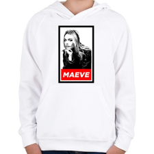 PRINTFASHION Maeve - Gyerek kapucnis pulóver - Fehér gyerek pulóver, kardigán