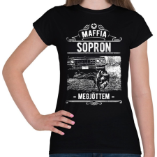 PRINTFASHION Maffia Sopron - Női póló - Fekete női póló