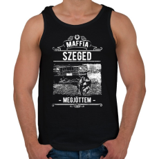 PRINTFASHION Maffia Szeged - Férfi atléta - Fekete