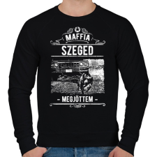 PRINTFASHION Maffia Szeged - Férfi pulóver - Fekete férfi pulóver, kardigán