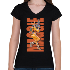 PRINTFASHION Maggie - Farlight84 game - Női V-nyakú póló - Fekete