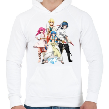 PRINTFASHION Magi: The Labyrinth of Magic - Férfi kapucnis pulóver - Fehér férfi pulóver, kardigán