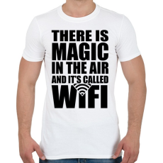 PRINTFASHION Magic WiFi - Férfi póló - Fehér