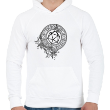 PRINTFASHION Mágikus Kockák (fekete) - Férfi kapucnis pulóver - Fehér férfi pulóver, kardigán