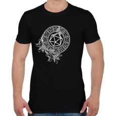 PRINTFASHION Mágikus Kockakör - Férfi póló - Fekete
