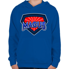 PRINTFASHION MAGUS - Gyerek kapucnis pulóver - Királykék gyerek pulóver, kardigán
