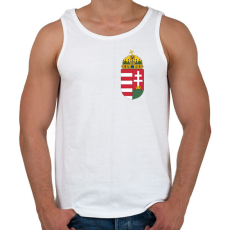 PRINTFASHION Magyar címer - Férfi atléta - Fehér