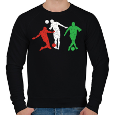 PRINTFASHION Magyar csapat - Férfi pulóver - Fekete férfi pulóver, kardigán