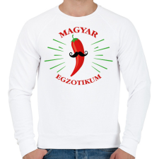 PRINTFASHION Magyar egzotikum - Férfi pulóver - Fehér férfi pulóver, kardigán