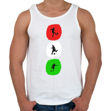 PRINTFASHION Magyar foci - Férfi atléta - Fehér atléta, trikó