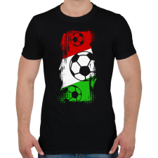 PRINTFASHION Magyar foci - Férfi póló - Fekete férfi póló