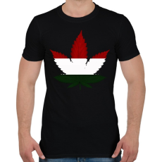 PRINTFASHION magyar ganja - Férfi póló - Fekete