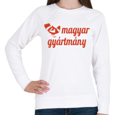 PRINTFASHION Magyar gyártmány - Női pulóver - Fehér