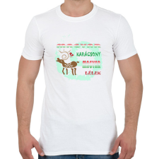 PRINTFASHION Magyar Karácsony - Férfi póló - Fehér férfi póló