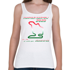 PRINTFASHION Magyar Nagydij 02 - Női atléta - Fehér