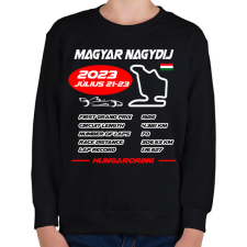 PRINTFASHION Magyar Nagydij 2023 - Gyerek pulóver - Fekete gyerek pulóver, kardigán